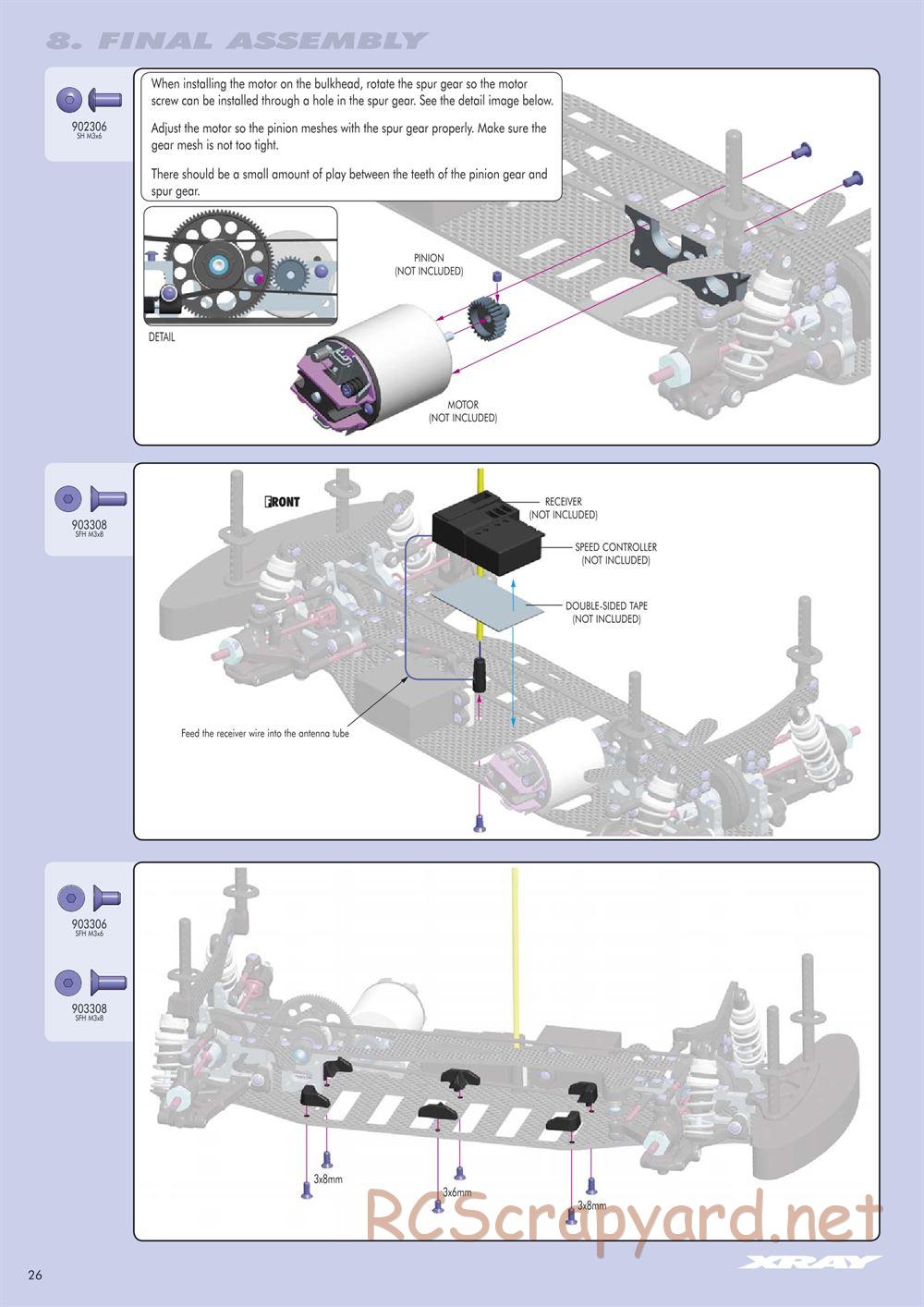 Xray - T2 007 US Foam-Spec - Manual - Page 26