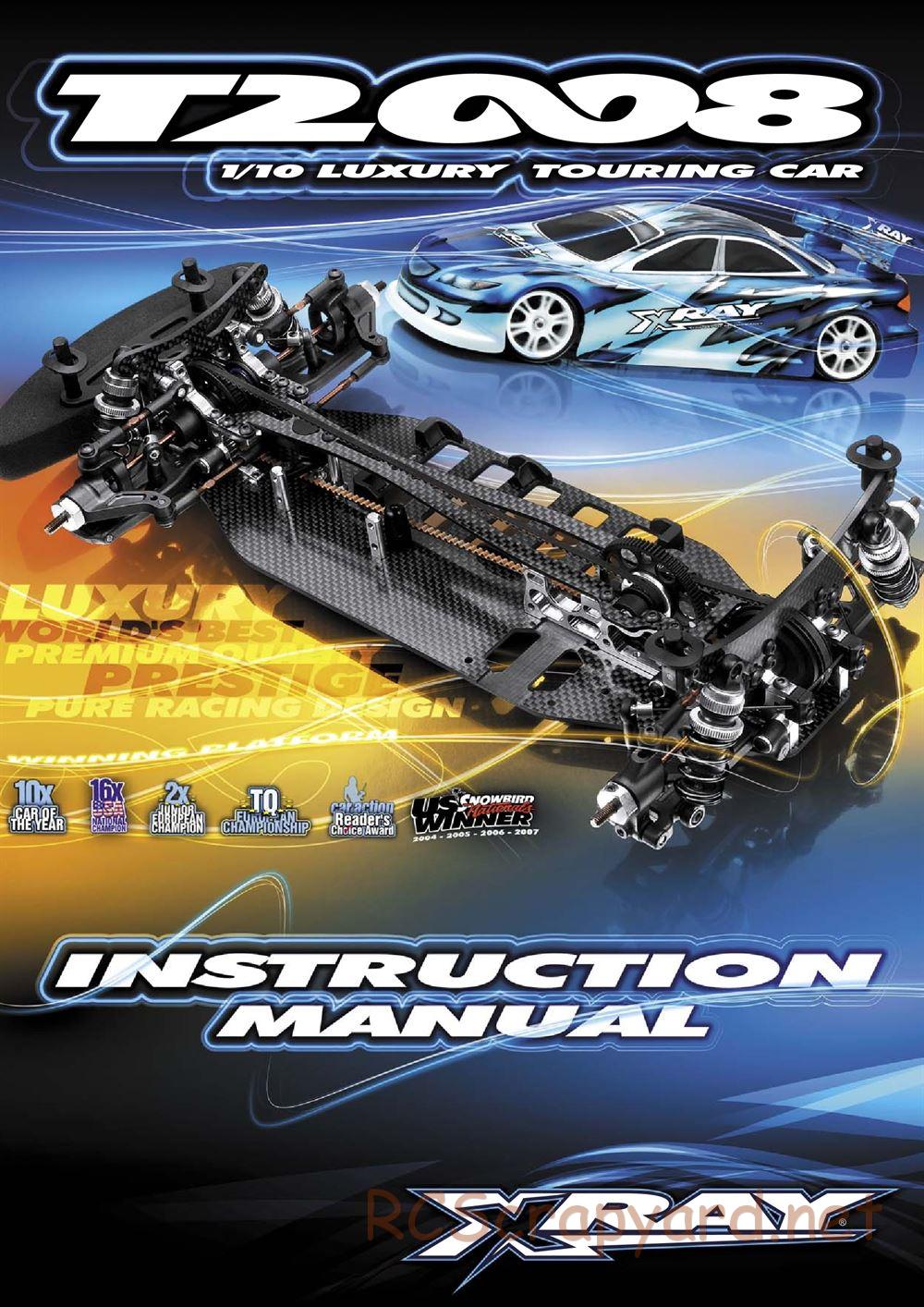 Xray - T2 008 EU Rubber-Spec 6-Cell Edition - Manual - Page 1
