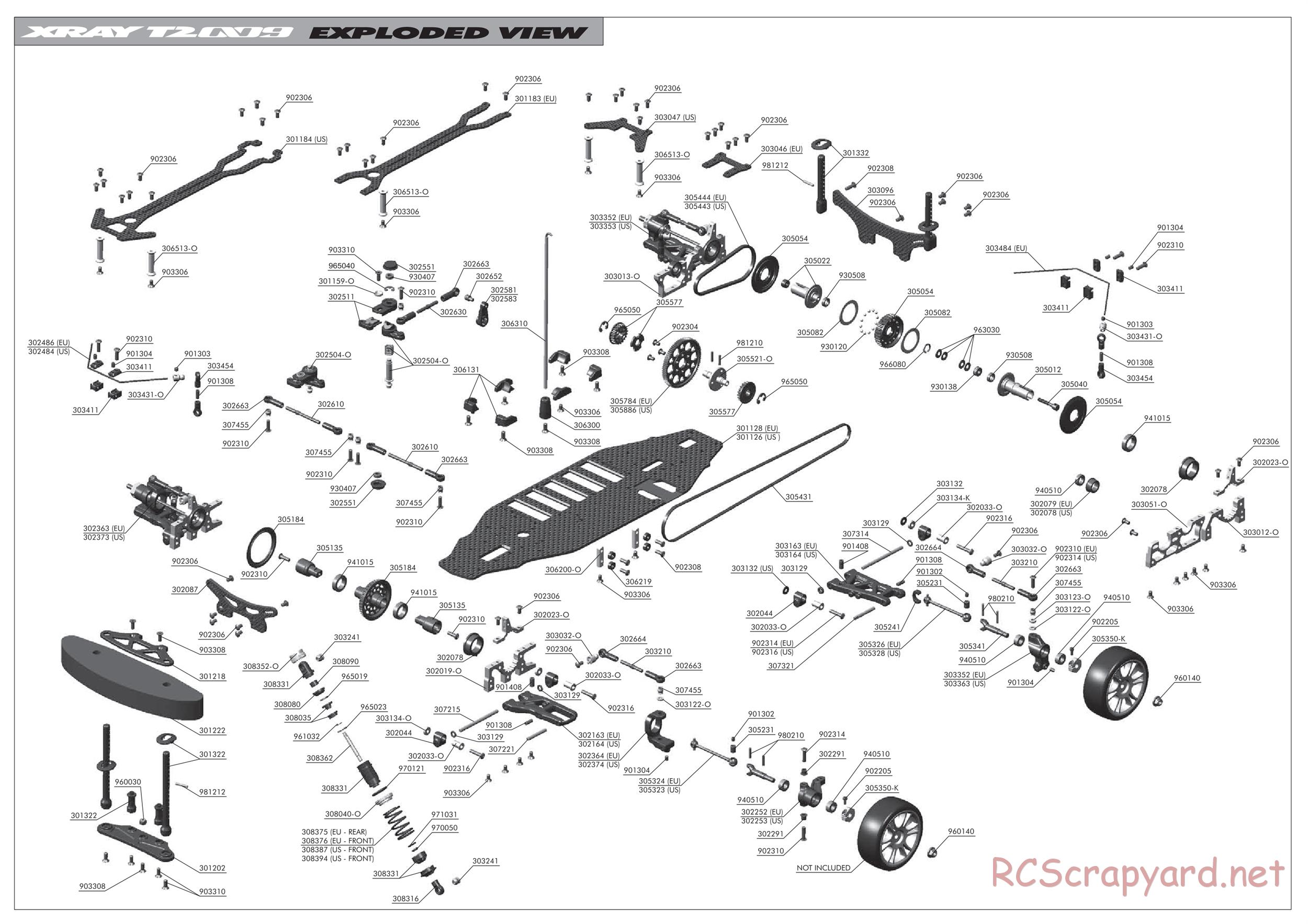 Xray - T2 009 EU Rubber-Spec 6-Cell Edition - Manual - Page 33