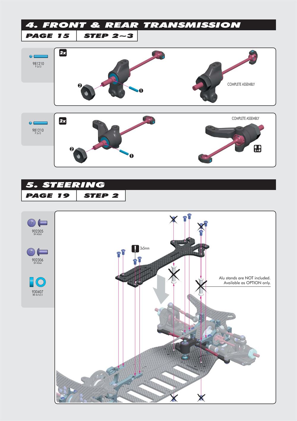 Xray - T2R Rayser - Supplementary Manual - Page 4