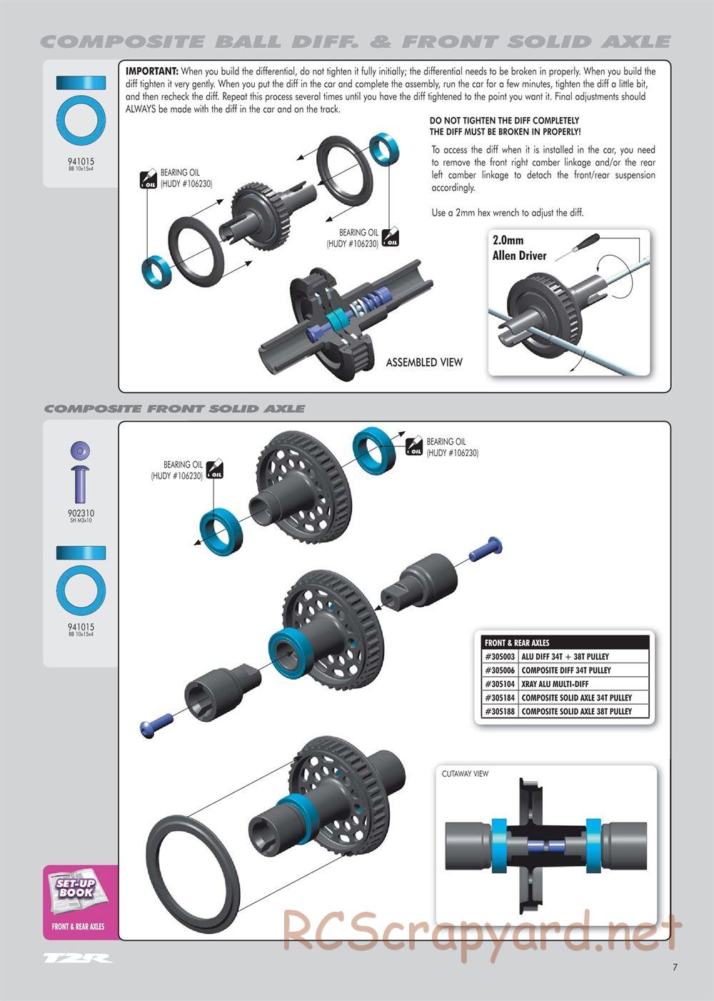 Xray - T2R Pro - Manual - Page 7