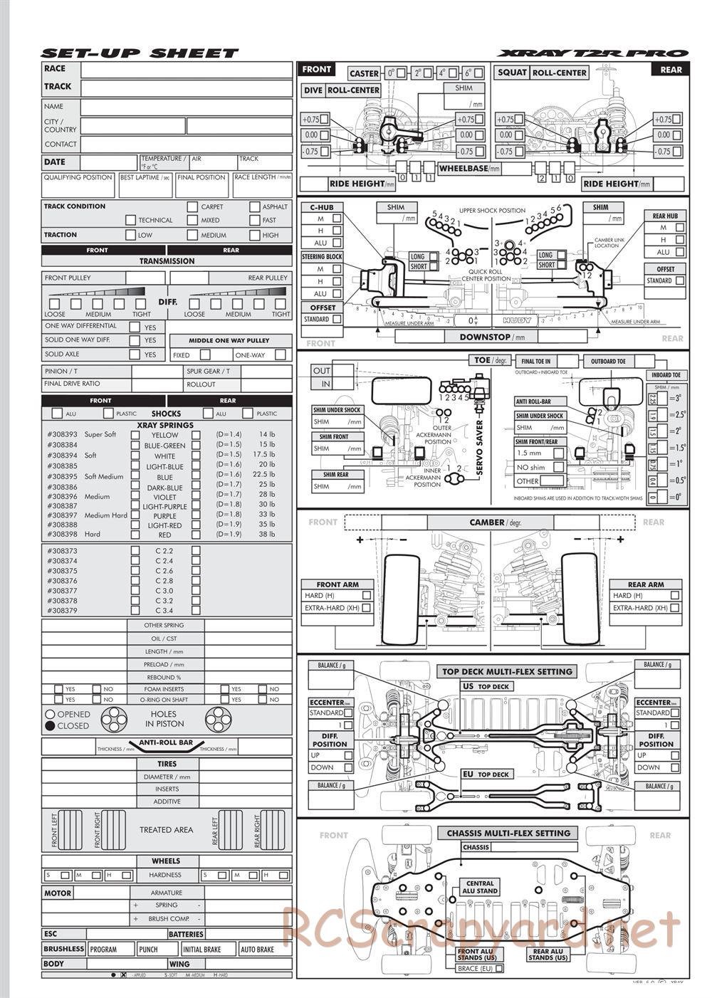 Xray - T2R Pro - Manual - Page 31