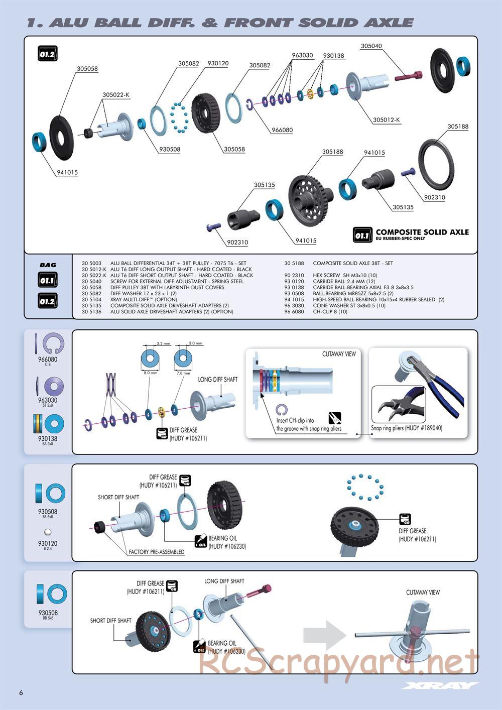 Xray - T3 US Foam-Spec Edition - Manual - Page 6