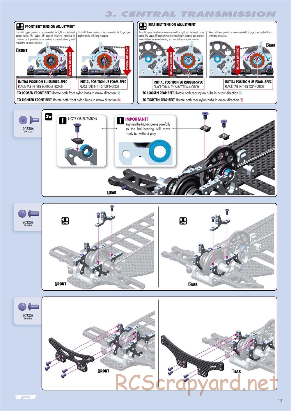 Xray - T3 US Foam-Spec Edition - Manual - Page 13