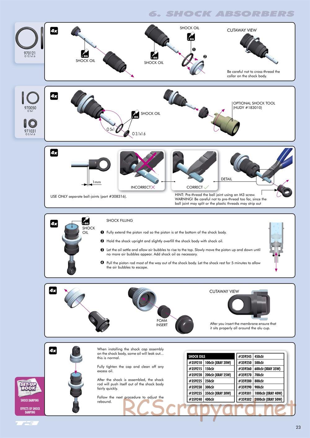 Xray - T3 US Foam-Spec Edition - Manual - Page 23