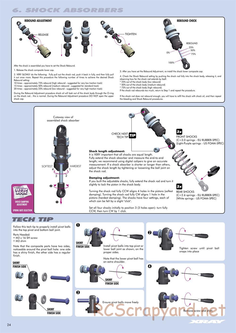 Xray - T3 US Foam-Spec Edition - Manual - Page 24