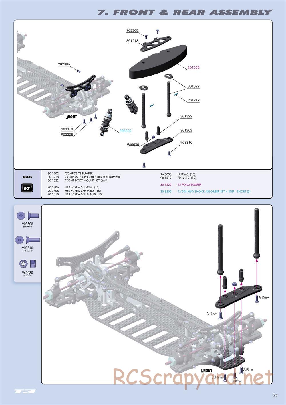 Xray - T3 US Foam-Spec Edition - Manual - Page 25