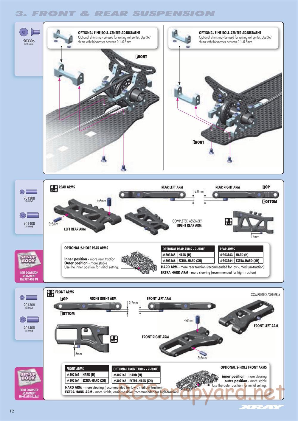 Xray - T3 2011 Specs (T3'11) - Manual - Page 12