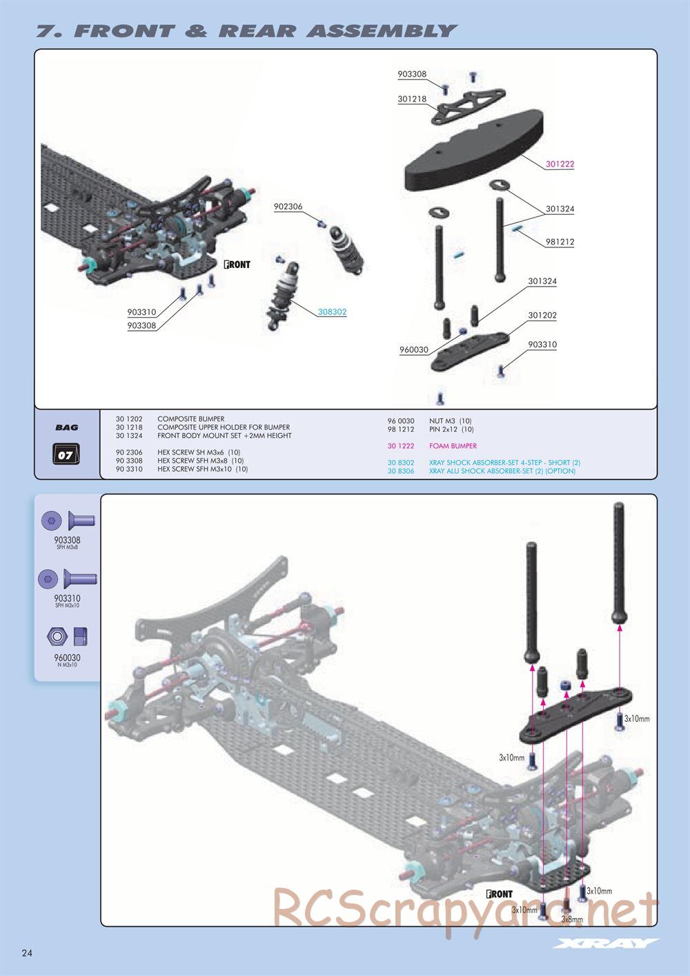 Xray - T3 2011 Specs (T3'11) - Manual - Page 24