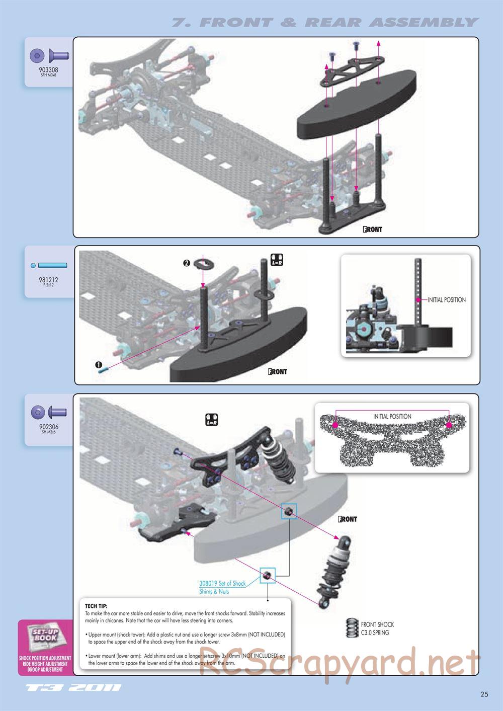 Xray - T3 2011 Specs (T3'11) - Manual - Page 25