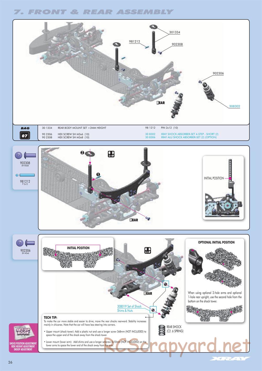 Xray - T3 2011 Specs (T3'11) - Manual - Page 26