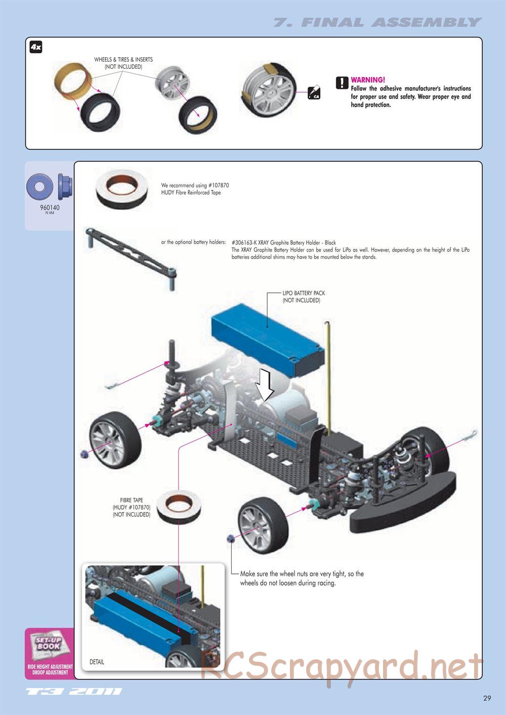 Xray - T3 2011 Specs (T3'11) - Manual - Page 29