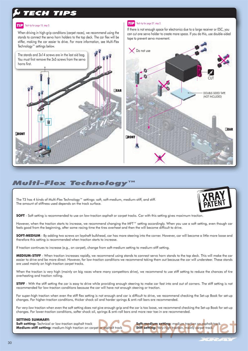 Xray - T3 2011 Specs (T3'11) - Manual - Page 30