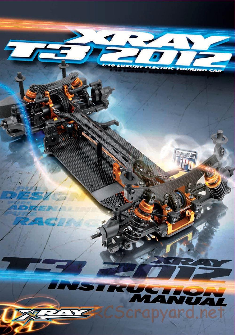 Xray - T3 2012 Specs (T3'12) - Manual - Page 1