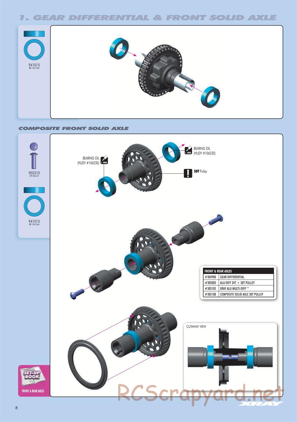Xray - T3 2012 Specs (T3'12) - Manual - Page 8