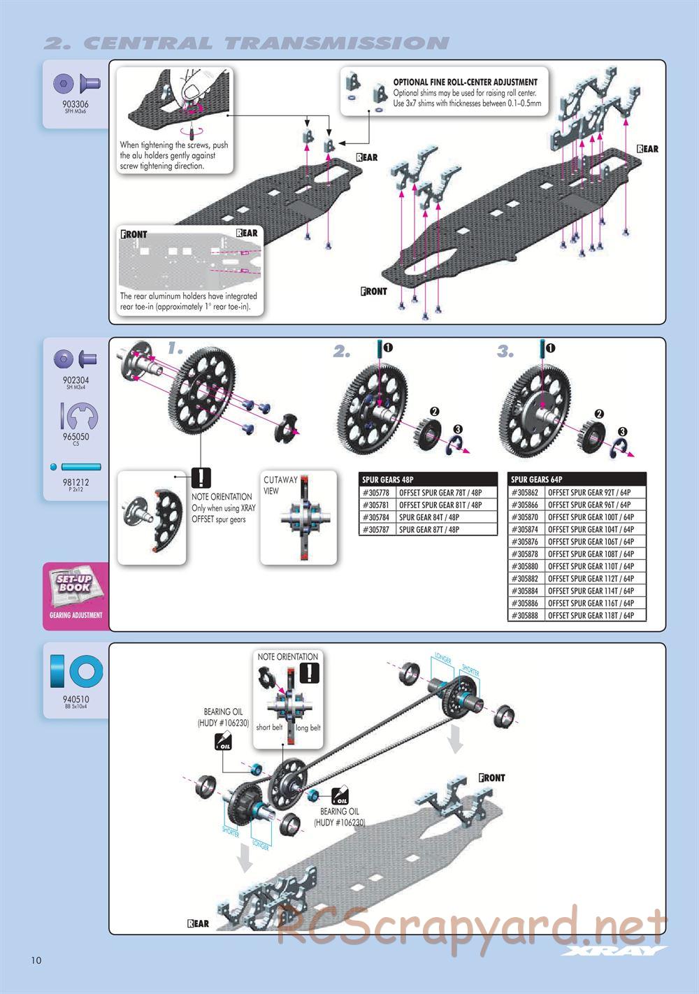 Xray - T3 2012 Specs (T3'12) - Manual - Page 10