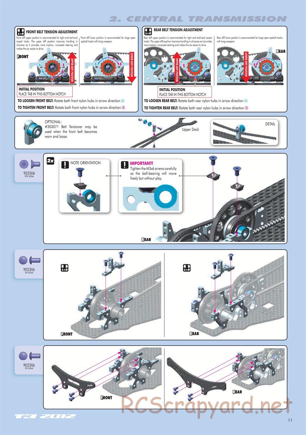Xray - T3 2012 Specs (T3'12) - Manual - Page 11