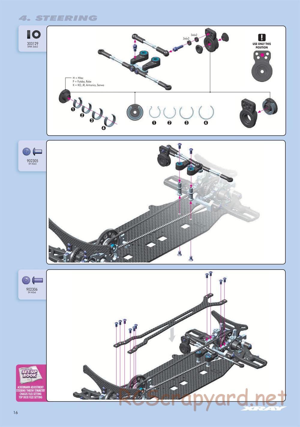 Xray - T3 2012 Specs (T3'12) - Manual - Page 16