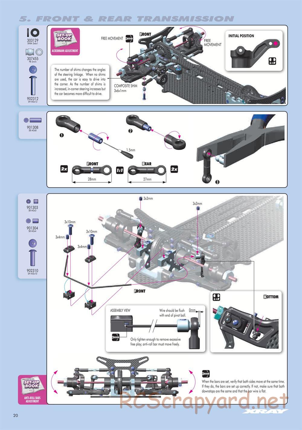 Xray - T3 2012 Specs (T3'12) - Manual - Page 20