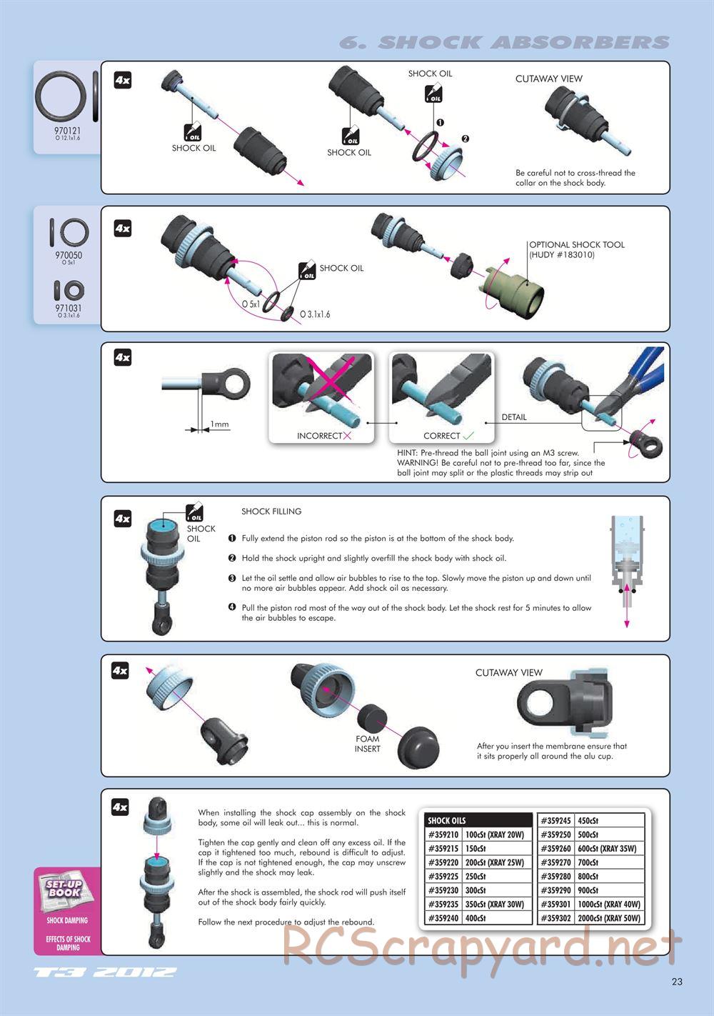 Xray - T3 2012 Specs (T3'12) - Manual - Page 23