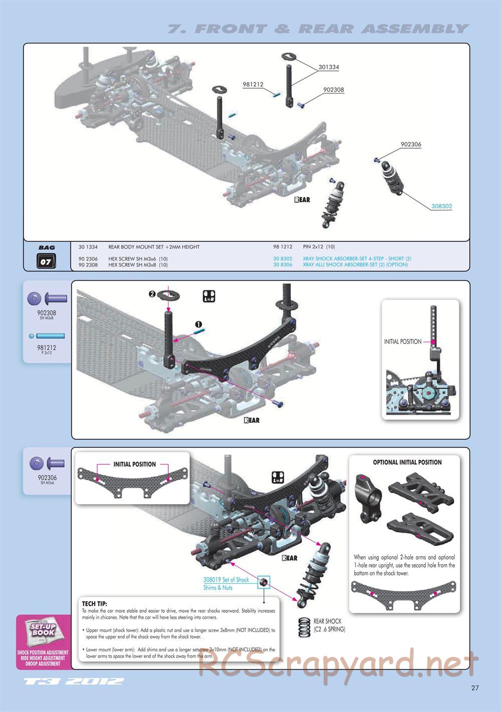 Xray - T3 2012 Specs (T3'12) - Manual - Page 27