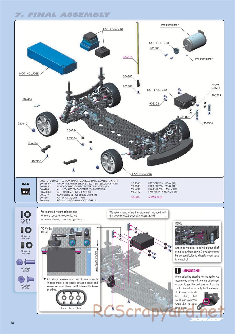 Xray - T3 2012 Specs (T3'12) - Manual - Page 28