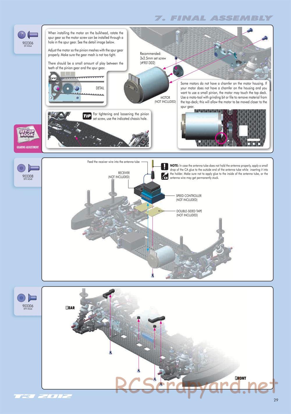 Xray - T3 2012 Specs (T3'12) - Manual - Page 29