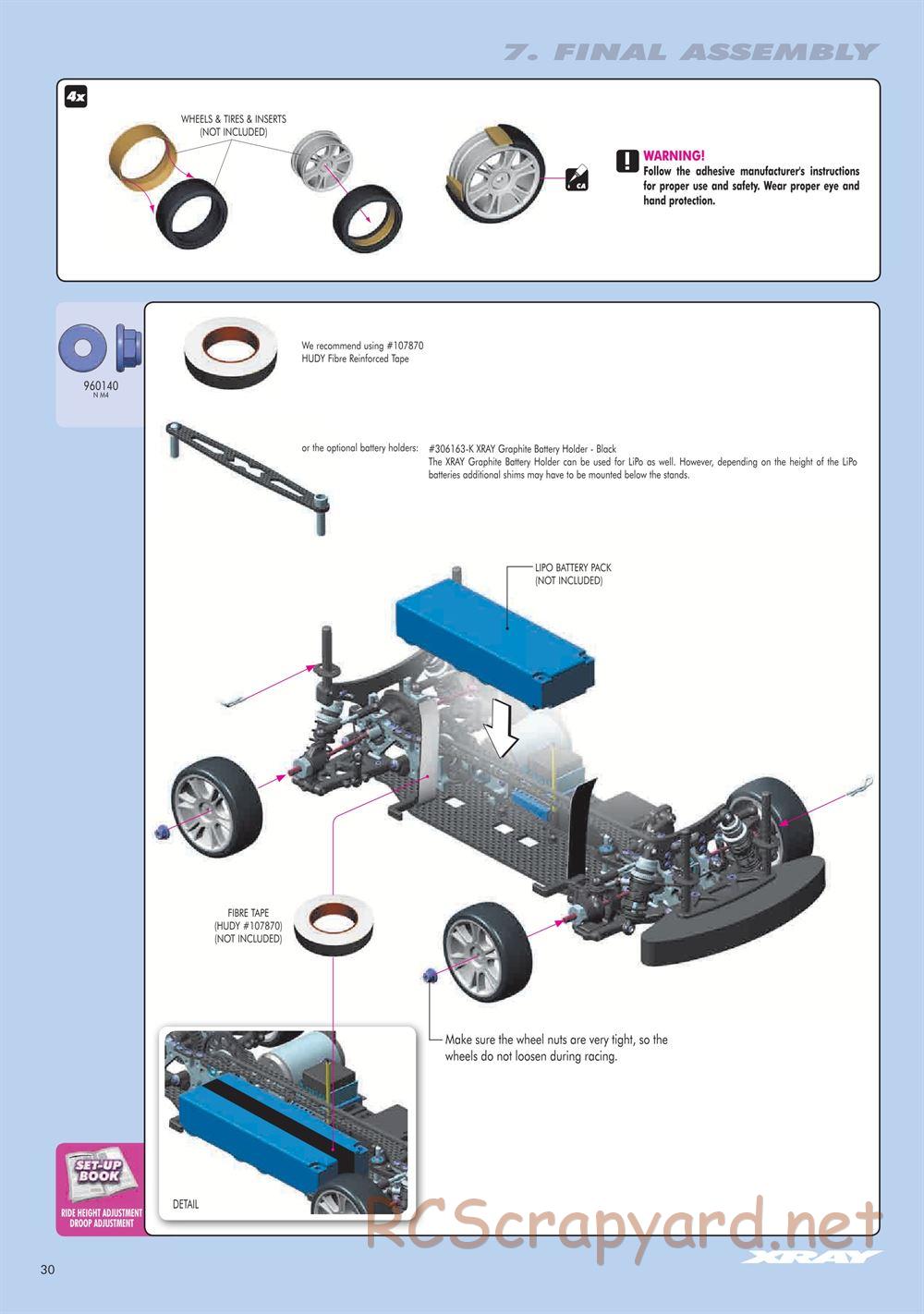 Xray - T3 2012 Specs (T3'12) - Manual - Page 30
