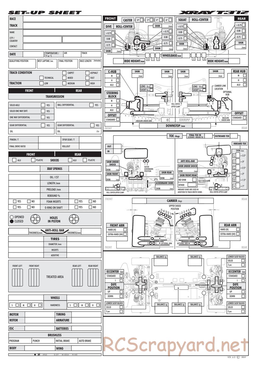 Xray - T3 2012 Specs (T3'12) - Manual - Page 31