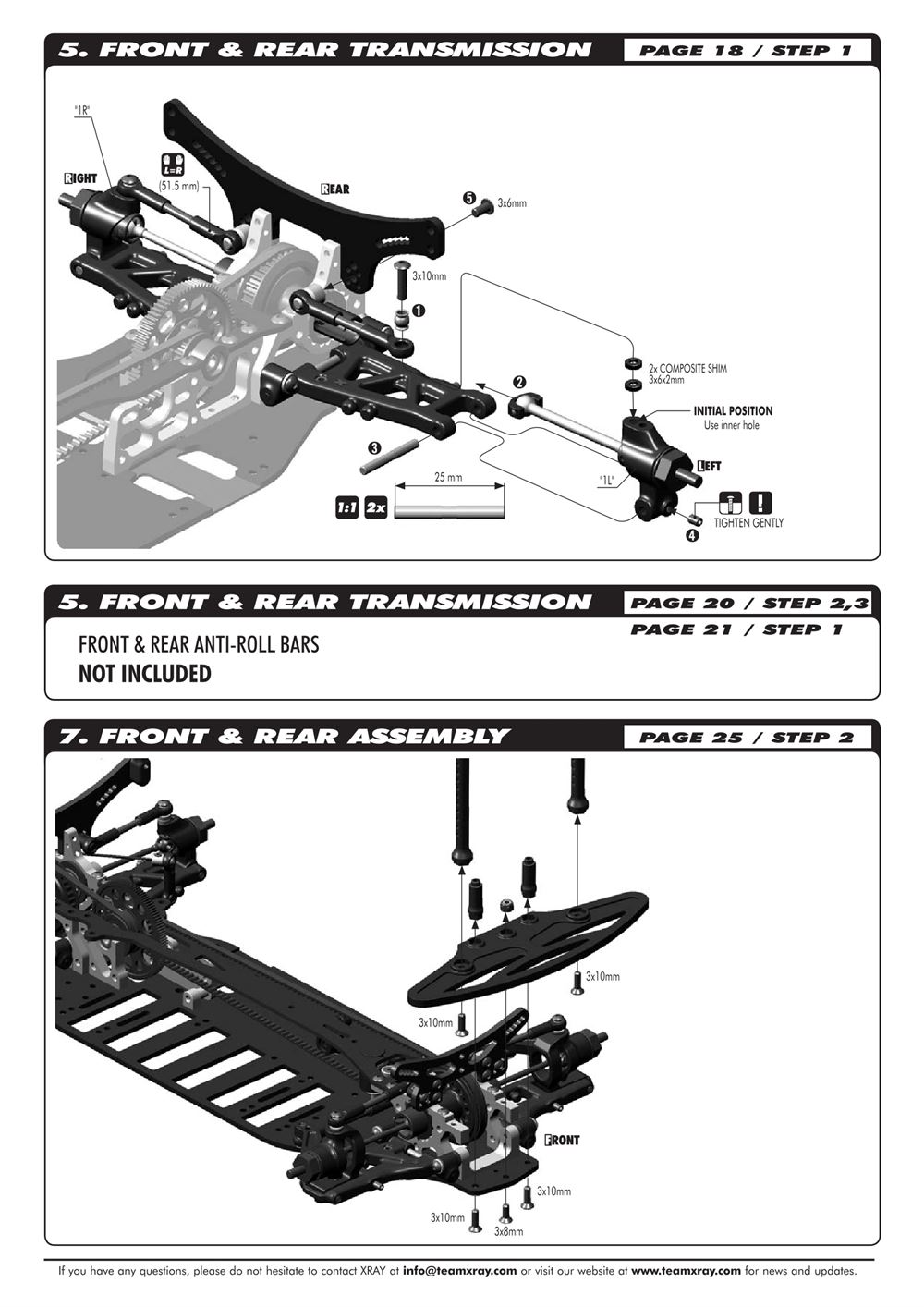 Xray - T3R - Supplementary Manual - Page 8