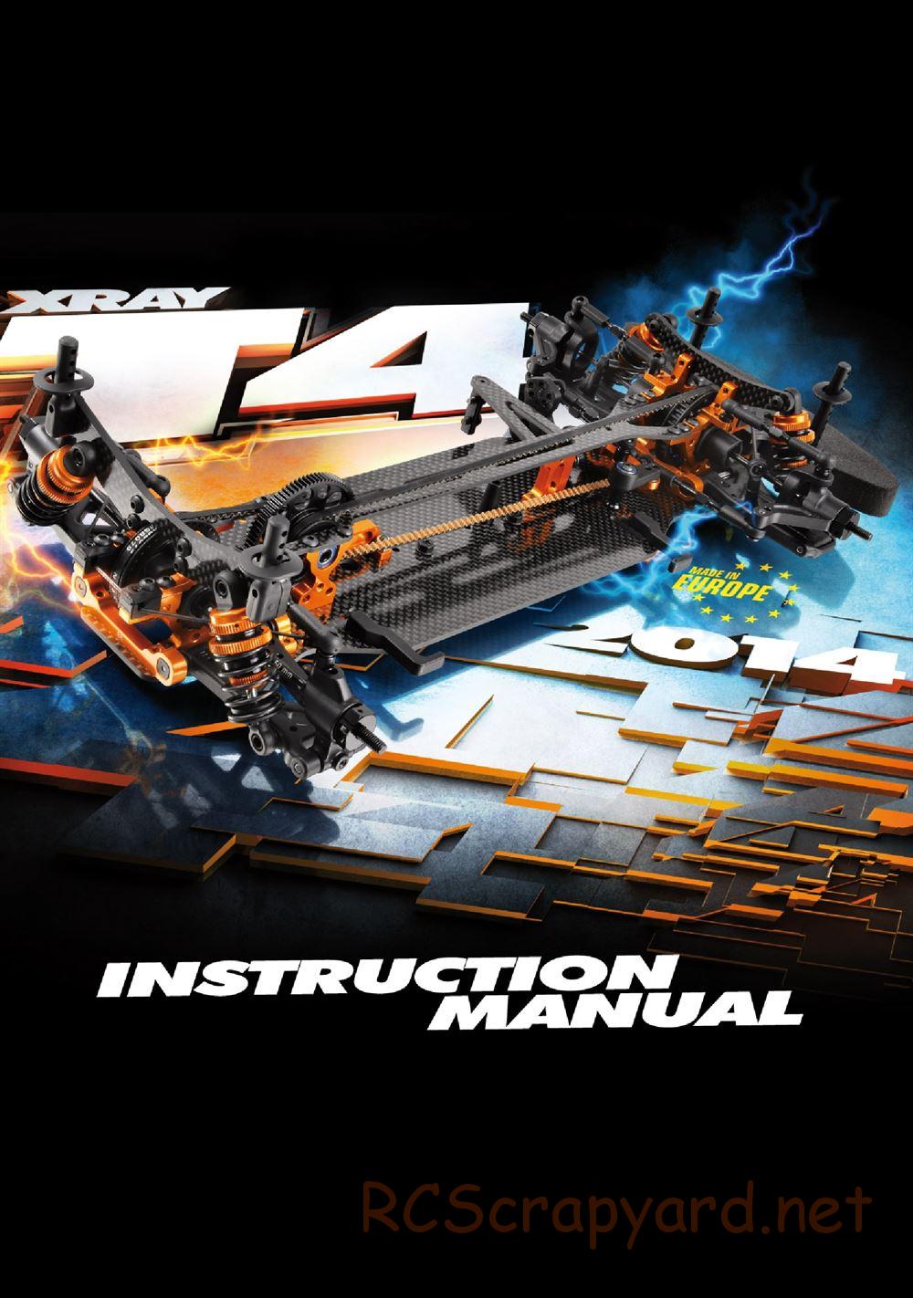 Xray - T4 2014 Specs (T4'14) - Manual - Page 1