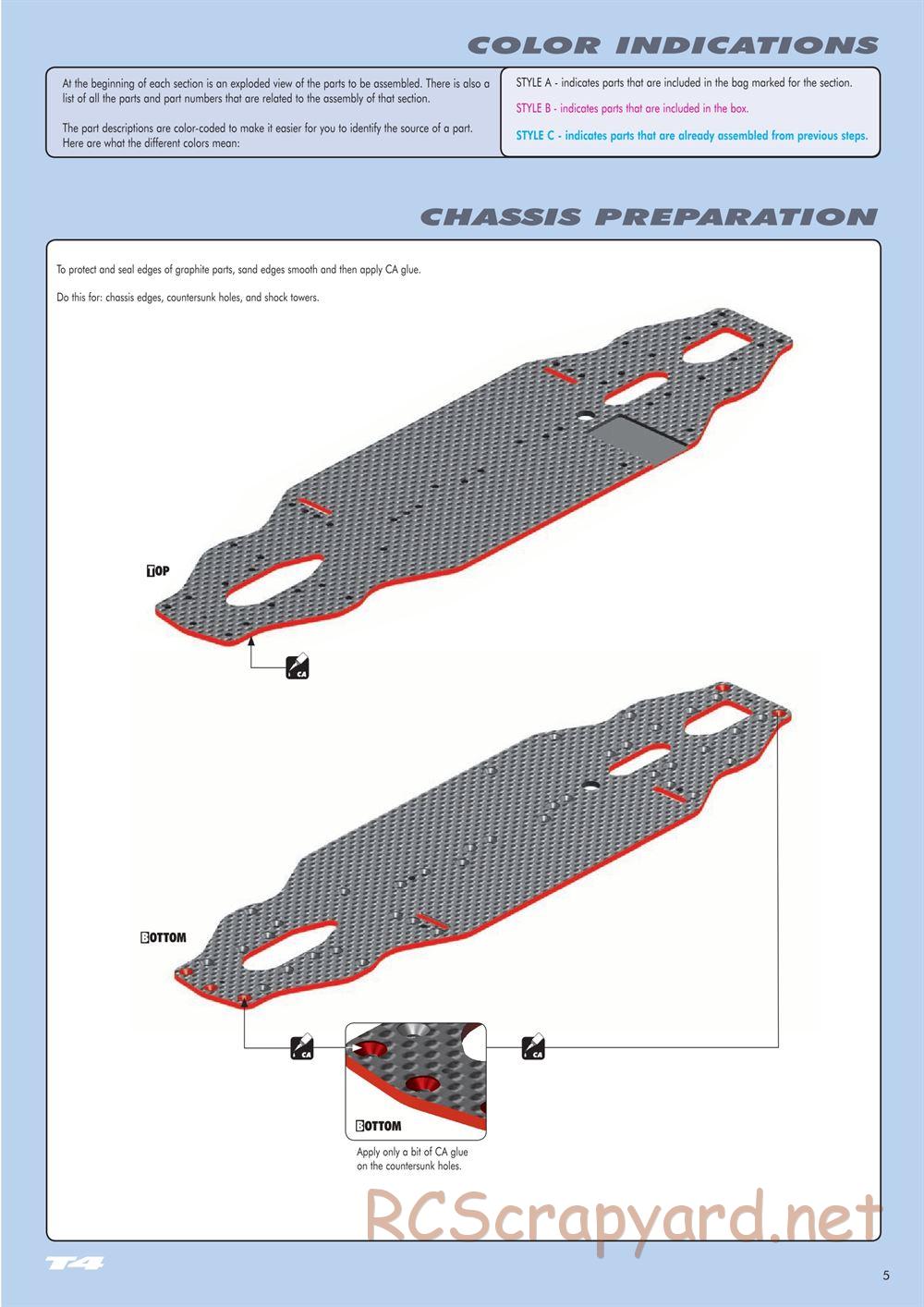 Xray - T4 2014 Specs (T4'14) - Manual - Page 5