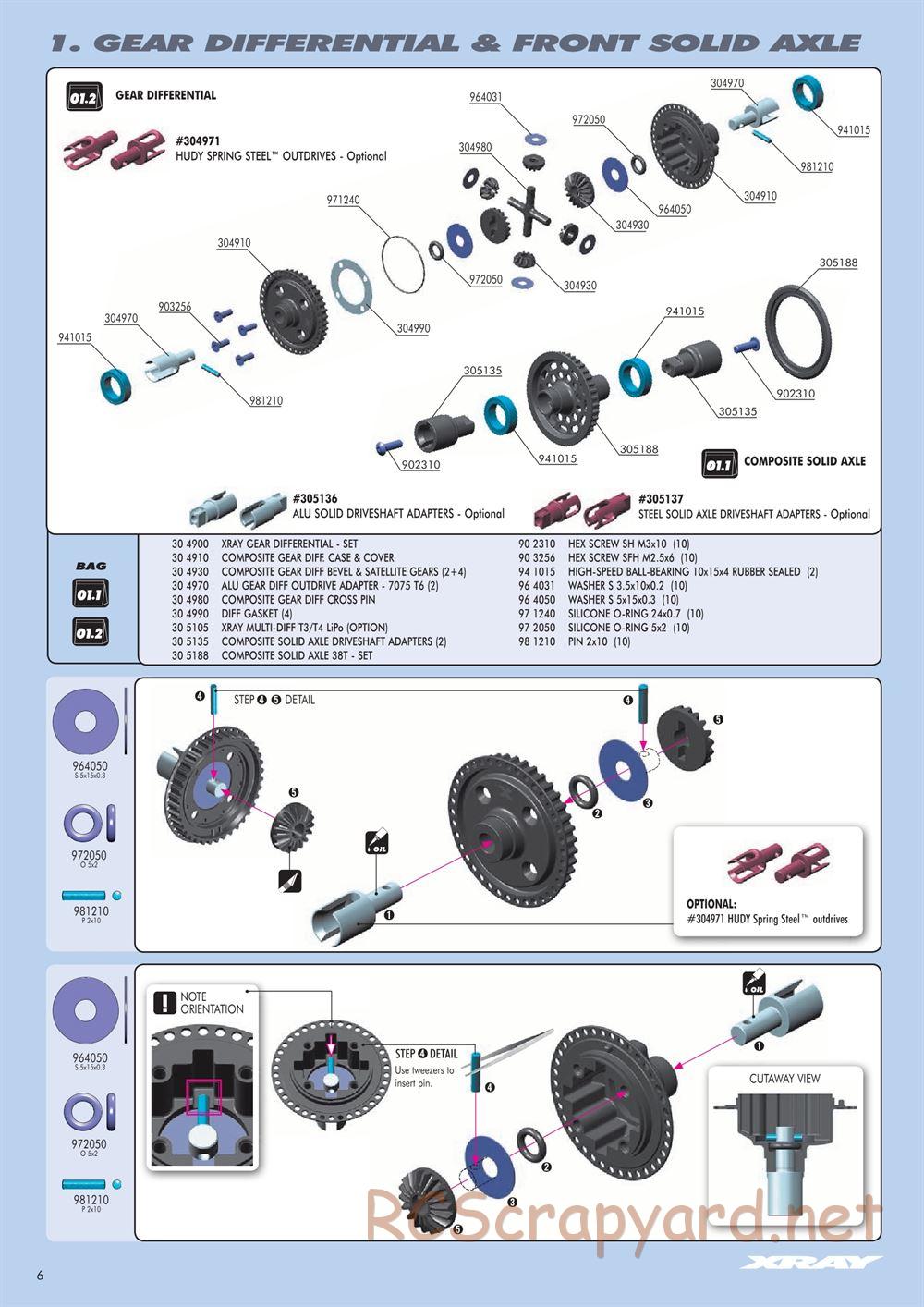 Xray - T4 2014 Specs (T4'14) - Manual - Page 6