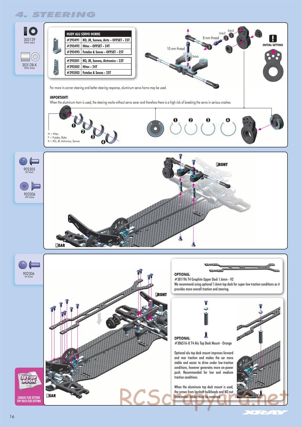 Xray - T4 2014 Specs (T4'14) - Manual - Page 16