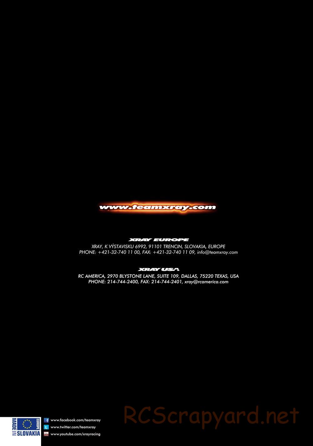 Xray - T4 2014 Specs (T4'14) - Manual - Page 32