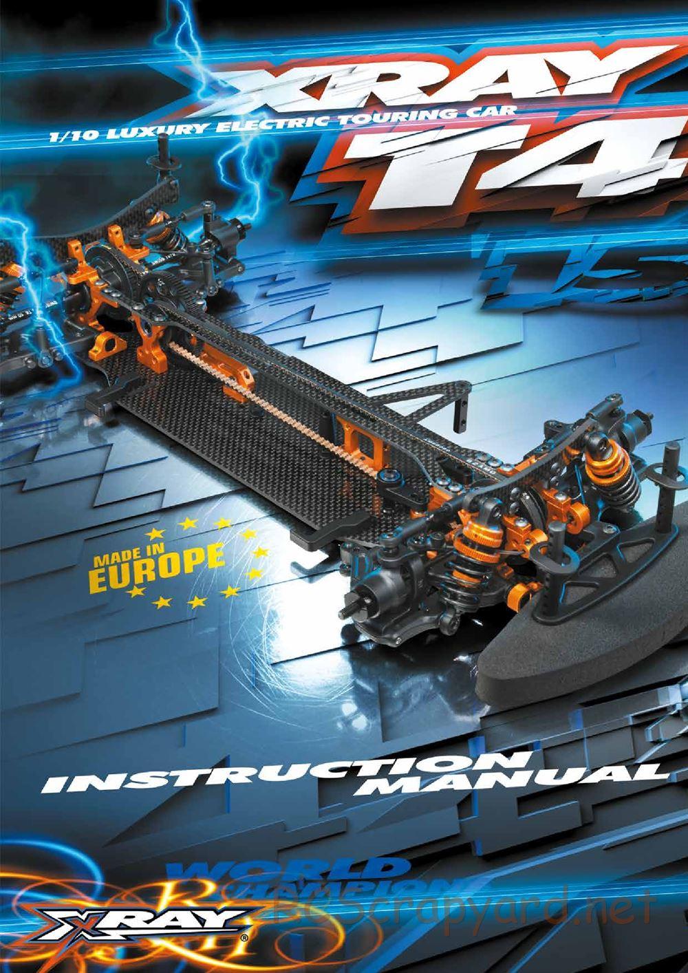Xray - T4 2015 Specs (T4'15) - Manual - Page 1