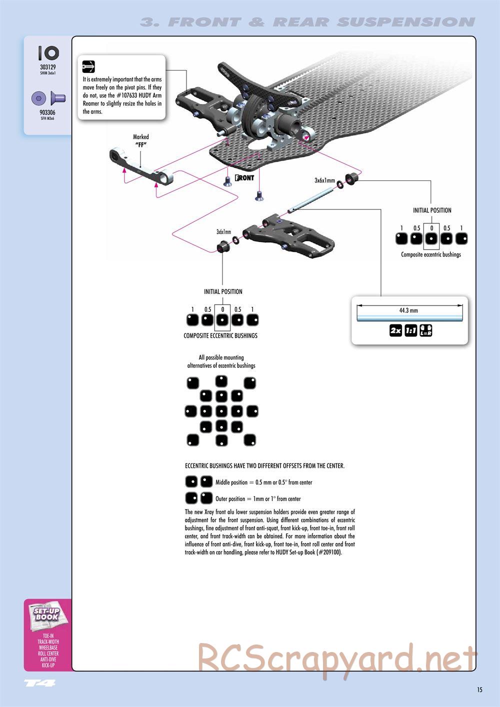 Xray - T4 2015 Specs (T4'15) - Manual - Page 15