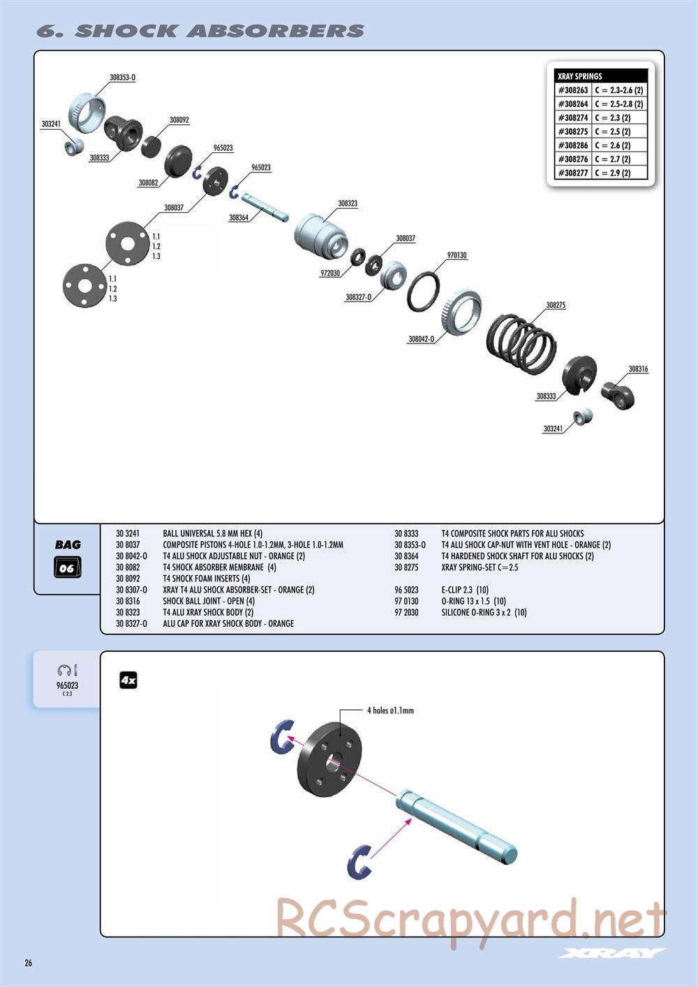 Xray - T4 2015 Specs (T4'15) - Manual - Page 26