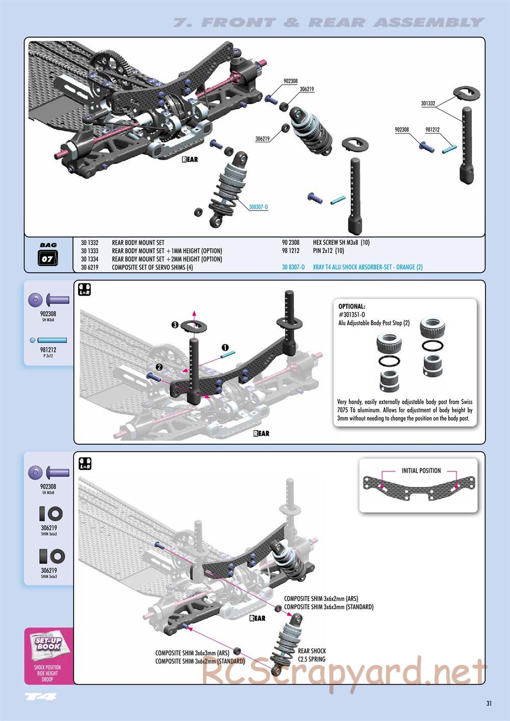 Xray - T4 2015 Specs (T4'15) - Manual - Page 31