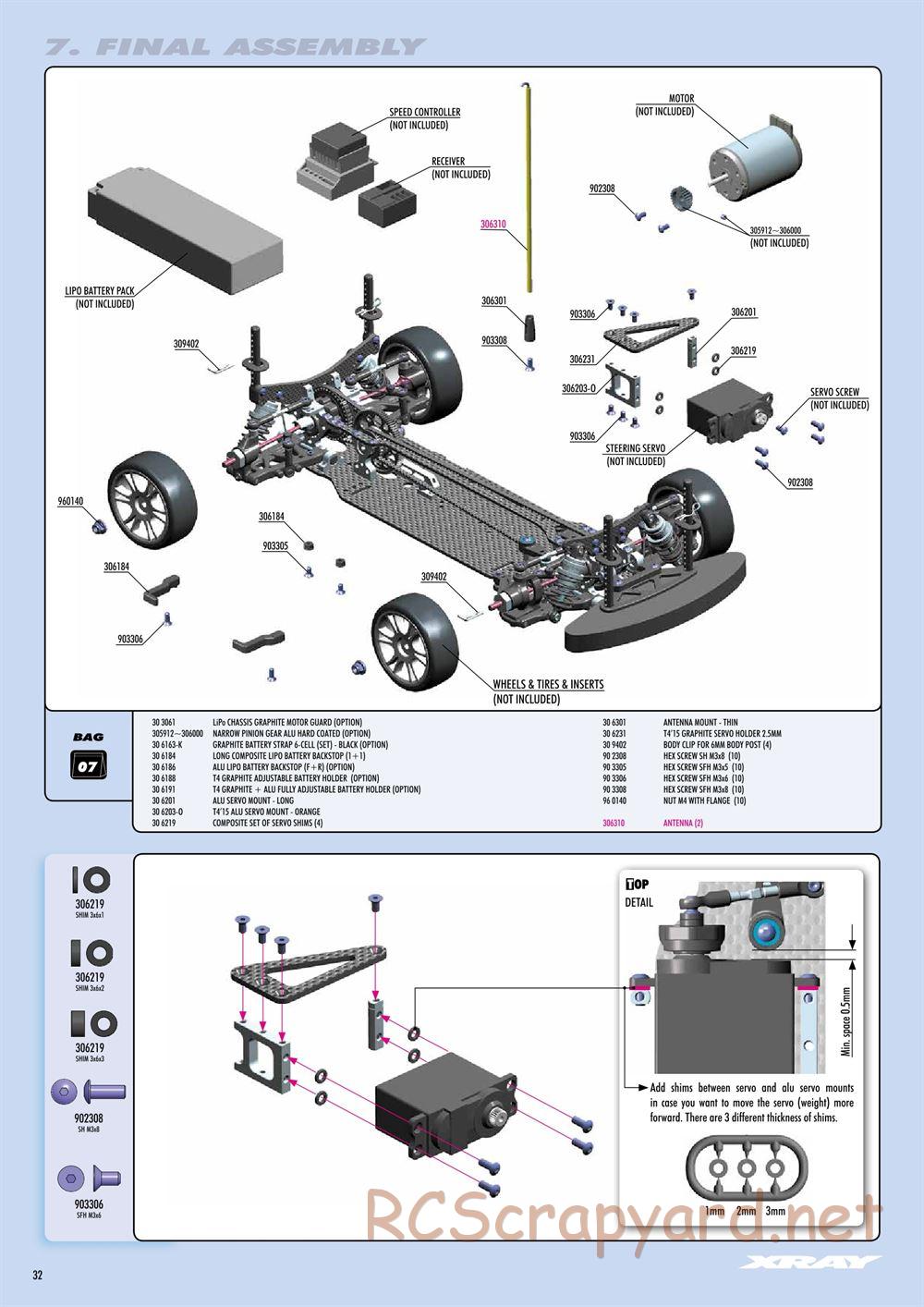 Xray - T4 2015 Specs (T4'15) - Manual - Page 32