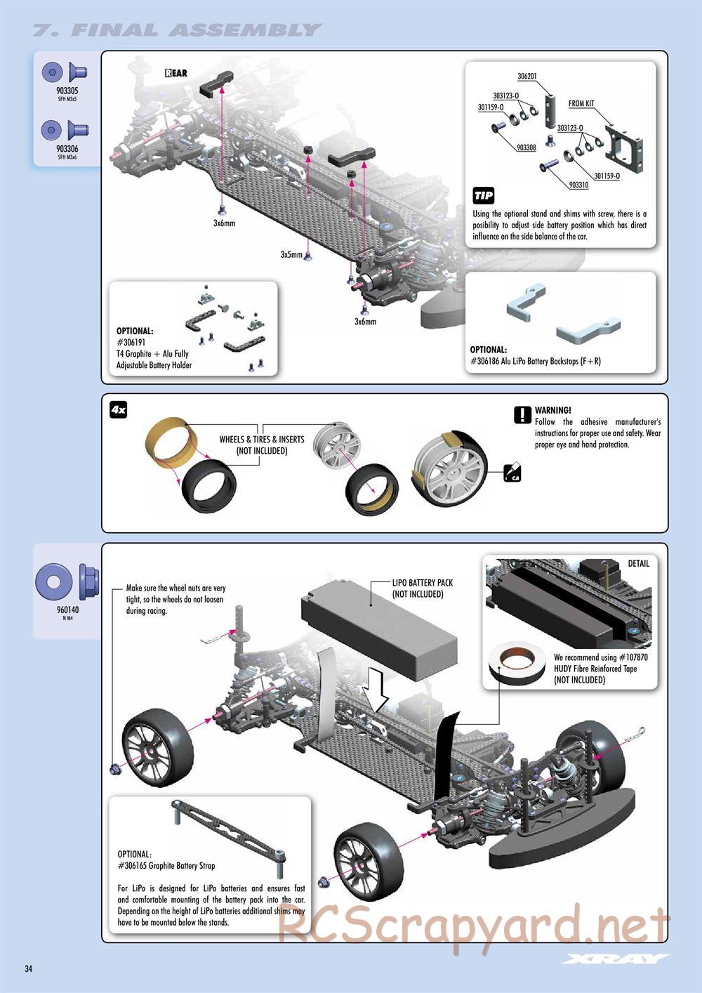 Xray - T4 2015 Specs (T4'15) - Manual - Page 34