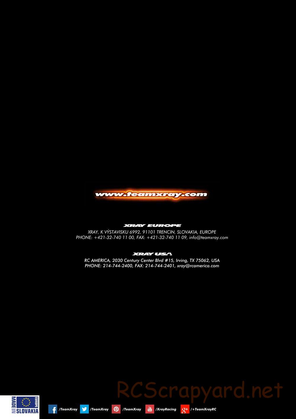 Xray - T4 2015 Specs (T4'15) - Manual - Page 36