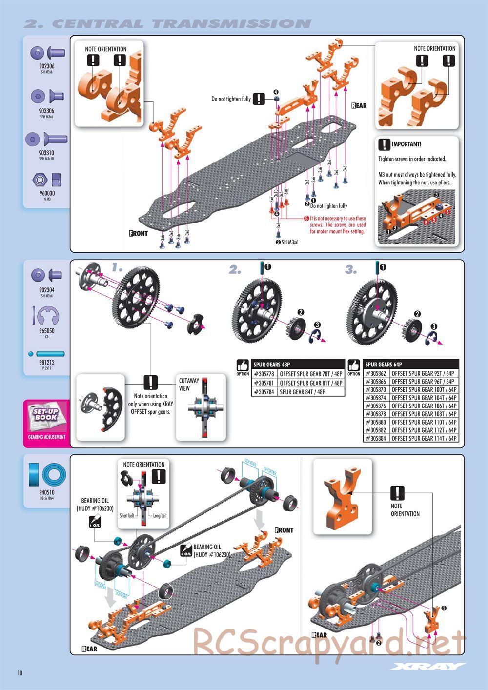 Xray - T4 2016 Specs (T4'16) - Manual - Page 10