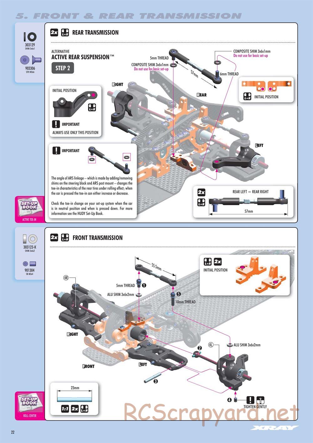 Xray - T4 2016 Specs (T4'16) - Manual - Page 22