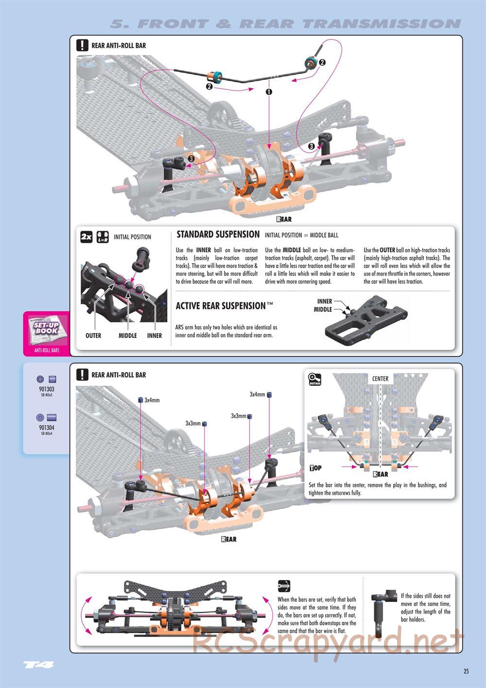 Xray - T4 2016 Specs (T4'16) - Manual - Page 25
