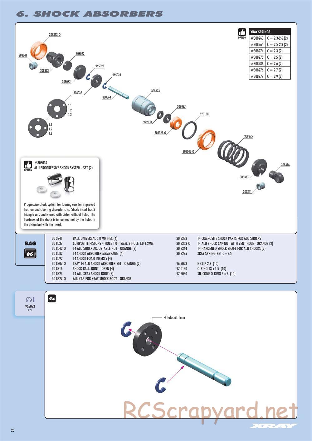 Xray - T4 2016 Specs (T4'16) - Manual - Page 26
