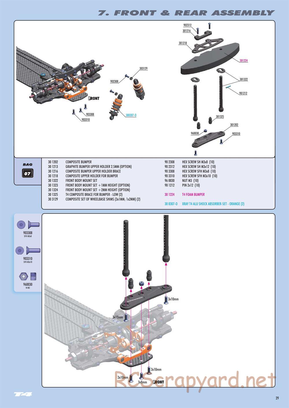Xray - T4 2016 Specs (T4'16) - Manual - Page 29