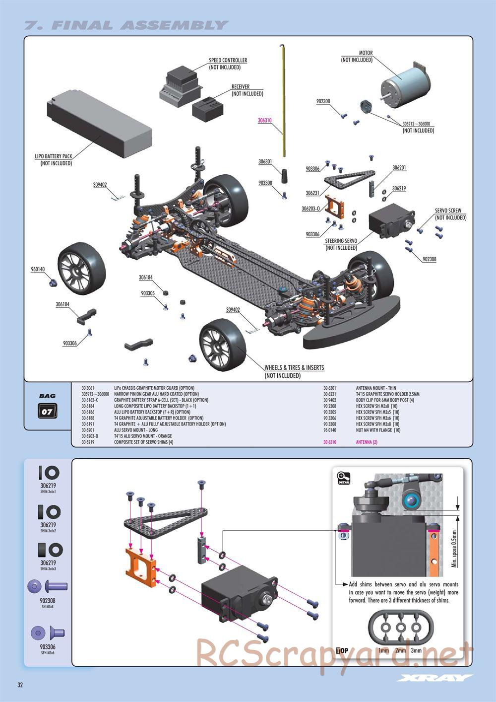 Xray - T4 2016 Specs (T4'16) - Manual - Page 32
