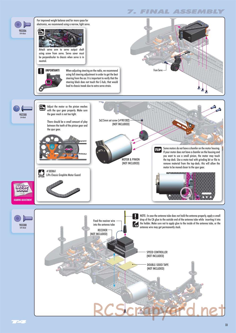 Xray - T4 2016 Specs (T4'16) - Manual - Page 33