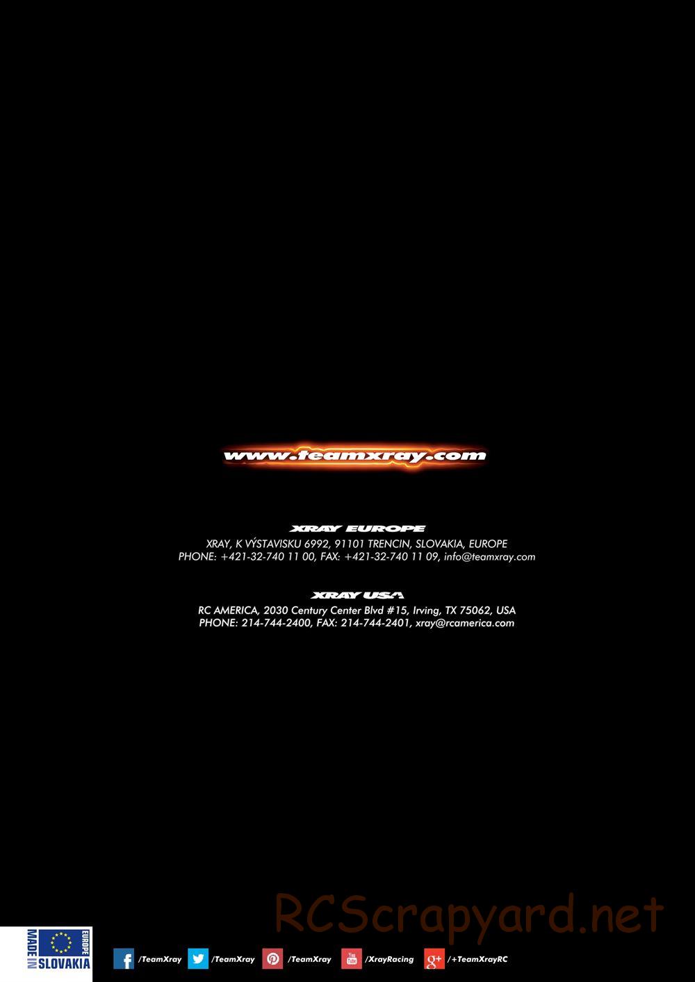 Xray - T4 2016 Specs (T4'16) - Manual - Page 36